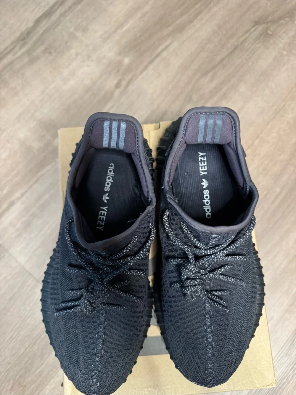 Yeezy Boost 350 V2 Black with Red Heel Stitch
